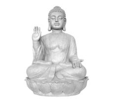 Boeddha tian tan l40b50h73cm grijs