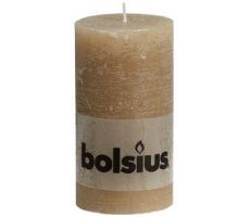 Bolsius, stompkaars, rustiek, beige, b 7 cm, h 13 cm - afbeelding 1