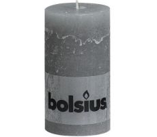 Bolsius, stompkaars, rustiek, grijs, b 7 cm, h 13 cm - afbeelding 2