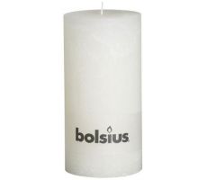 Bolsius, stompkaars, rustiek, wit, b 10 cm, h 20 cm - afbeelding 2