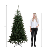 Charlton kerstboom groen met 180 led, 825 tips - H215xD127cm - afbeelding 11