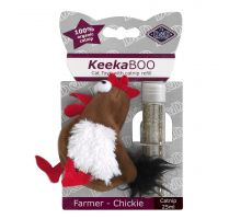 D&D Cattoy keekaboo farmer-chickie 9cm - afbeelding 1