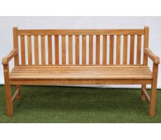 Dublin bench 3-seater 140cm, teak - afbeelding 5