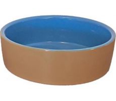 Eetbak steen 22.5cm beige/blauw - afbeelding 2