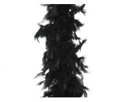Guirlande boa veer D 15 L 184cm zwart