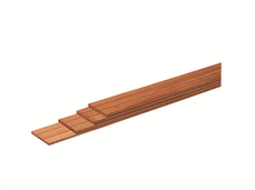 Hardhouten geschaafde plank, met V-groeven, 1,5 x 14,5 x 400 cm. - afbeelding 3