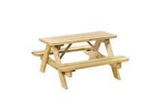 Junior picknicktafel Björn, bladmaat 90 x 38,5 cm, groen geïmpregneerd.