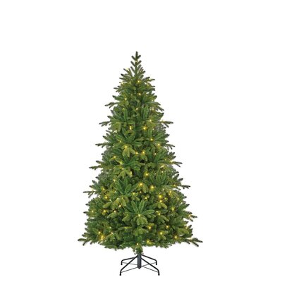 Kunstkerstboom, black box Brampton led slim groen 180Led TIPS 1295 - H185 x D114cm