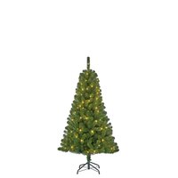 Kunstkerstboom, black box Charlton  led groen 160Led TIPS 220 - H120 x D76cm