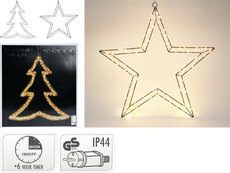 kerstfiguur led hanger, per stuk