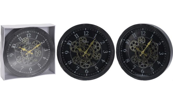 Klok, roterend uurwerk, 37.2 cm