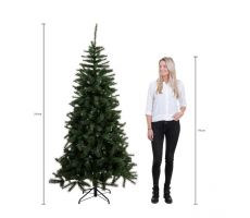 Charlton kerstboom groen met 180 led, 825 tips - H215xD127cm - afbeelding 4