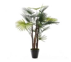 Kunstplant, fortunei palm in pot - afbeelding 5
