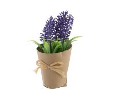 Kunstplant, lavendel in pot, b 7.5 cm, h 18.5 cm - afbeelding 1