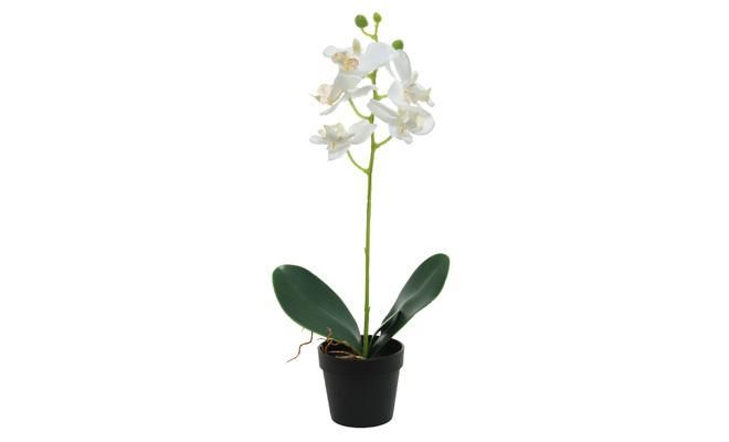 Kunstplant, orchidee in pot - afbeelding 1