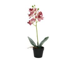 Kunstplant, orchidee in pot - afbeelding 1