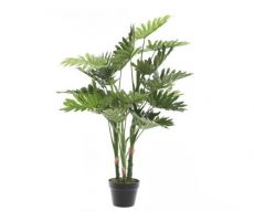 Kunstplant, philodendron in pot - afbeelding 2