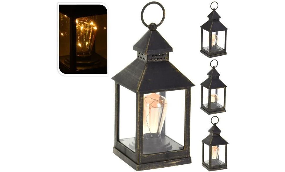 lantaarn met lamp 23cm, per stuk Tuincentrum Bull