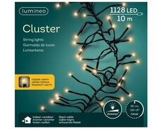 LED cluster L 1000cm 1128 lights zwart/klassiek warm, Led kerstverlichting - afbeelding 1