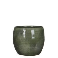 Lester pot rond groen - H18 x Ø20 cm
