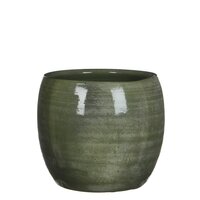 Lester pot rond groen - H22 x Ø24 cm