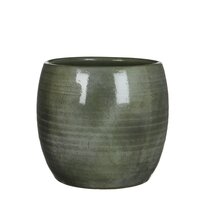 Lester pot rond groen - H26 x Ø28 cm