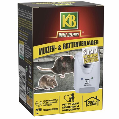 KB Muizenverjager en Rattenverjager 3-in-1 220m²