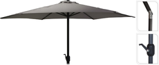 parasol dia 270cm donker grijs - afbeelding 2
