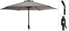 parasol dia 270cm, taupe - afbeelding 2