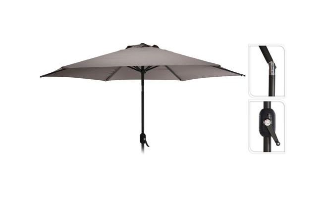 parasol dia 270cm, taupe - afbeelding 1