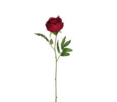 Peony l63cm d.roze, kunstplant
