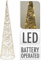 piramide 30led 60cm goud pearl