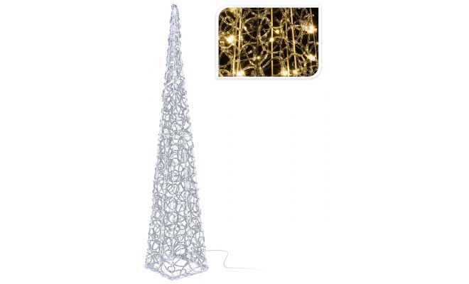 Pyramide, 60 cm, 40 LED lampjes, Led kerstverlichting - afbeelding 1