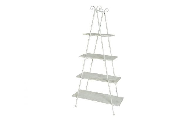 Rek, ladder, metaal, 4-laags, l 38 cm, b 90 cm, h 180 cm