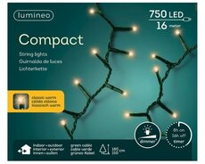 Rice led, compact, L 16M , 750 lights klassiek warm, groen, Led kerstverlichting - afbeelding 1