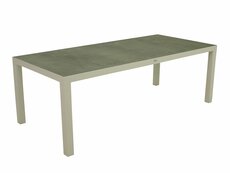 Tafel Dakota 220 cm wit + 6 stoel verona wit, 999,= SHOWROOM MODEL 