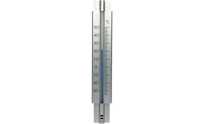 Thermometer metaal design 29cm - afbeelding 1