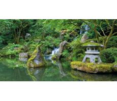 Tuinschilderij L 50 cm, B 70 cm japanse tuin