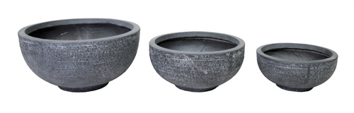 Utah Round Bowl Graphite D 36 cm, H 16.5 cm - afbeelding 3