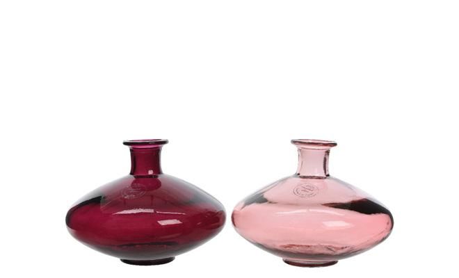 Vaas, glas, recycle, b 21 cm, h 51 cm, meerdere variaties - afbeelding 1