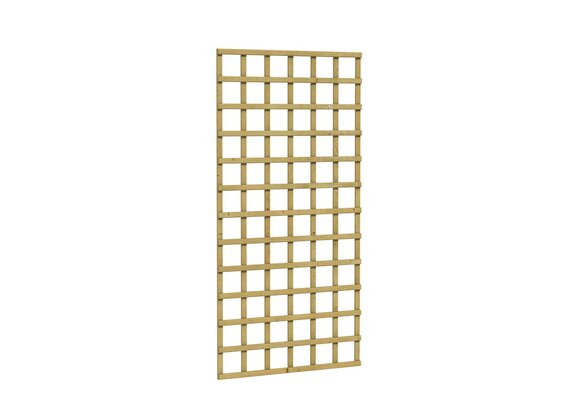 Vuren Trellis de Luxe, 90 x 180 cm, groen geïmpregneerd.